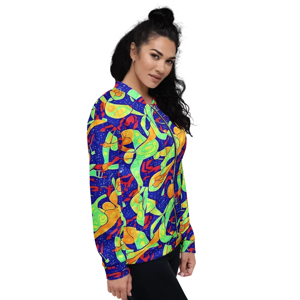 Prism Koi on Bomber Jacket — Right