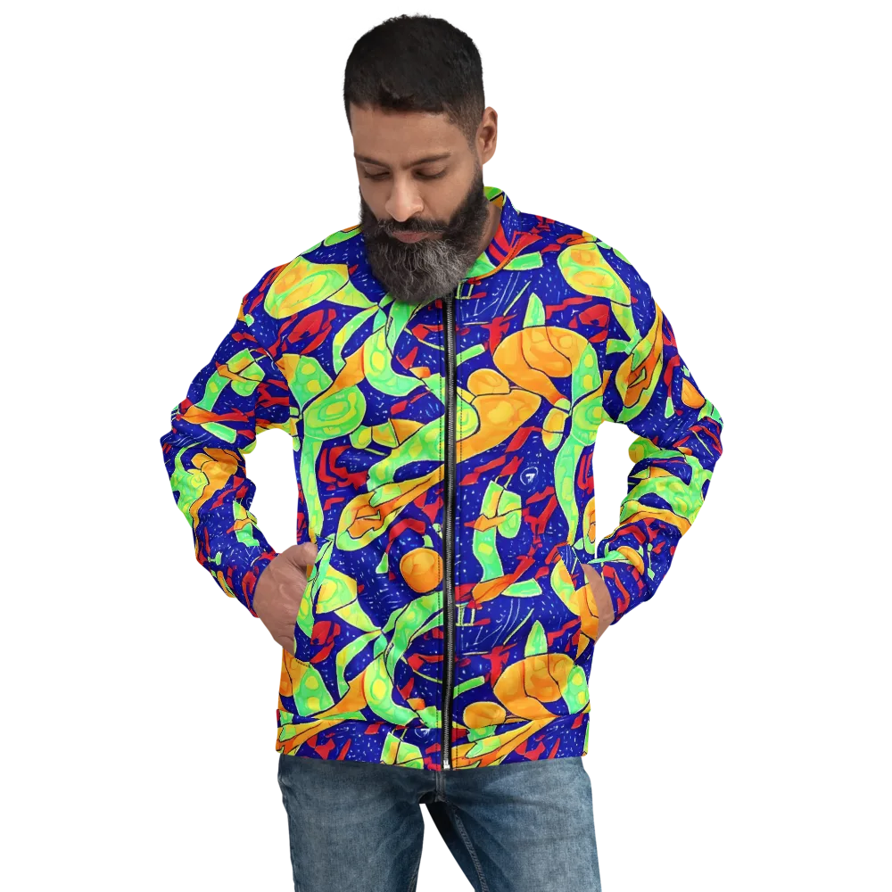 Prism Koi on Bomber Jacket — Front