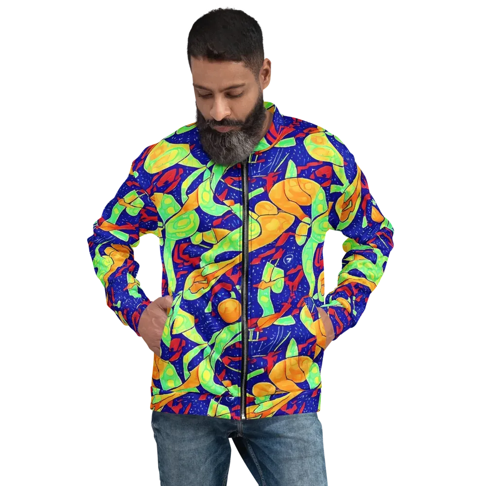 Prism Koi on Bomber Jacket — Front
