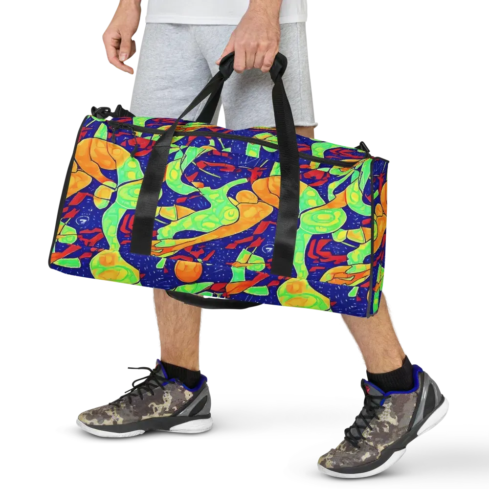 Prism Koi on Duffle Bag — Front