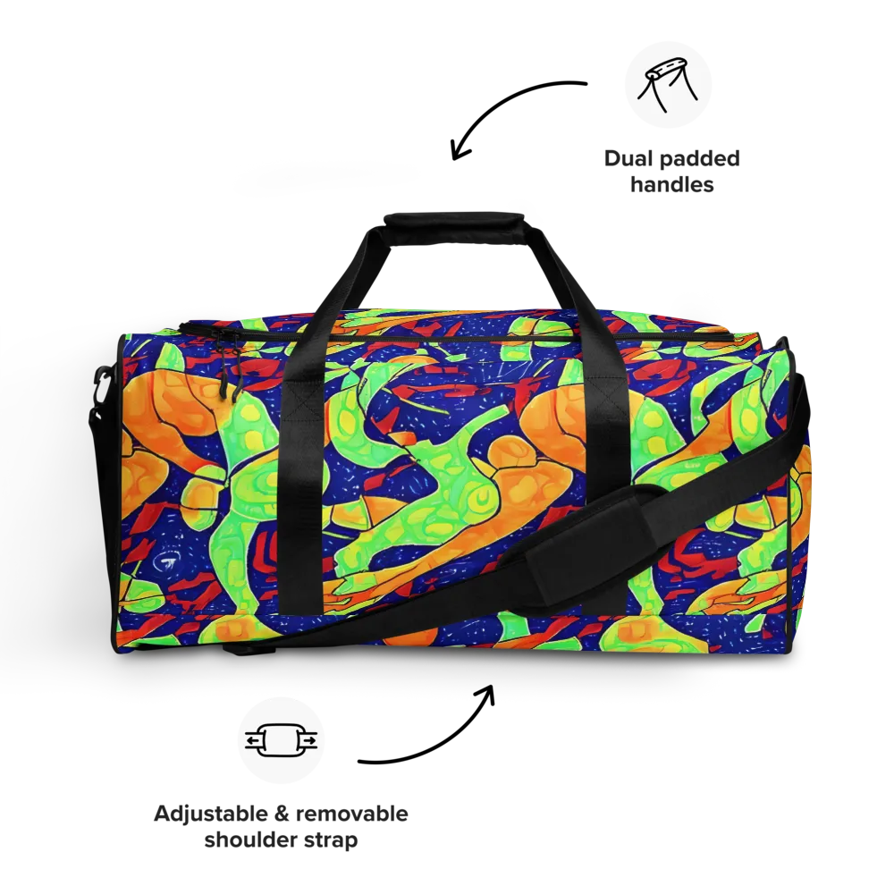 Prism Koi on Duffle Bag — Front