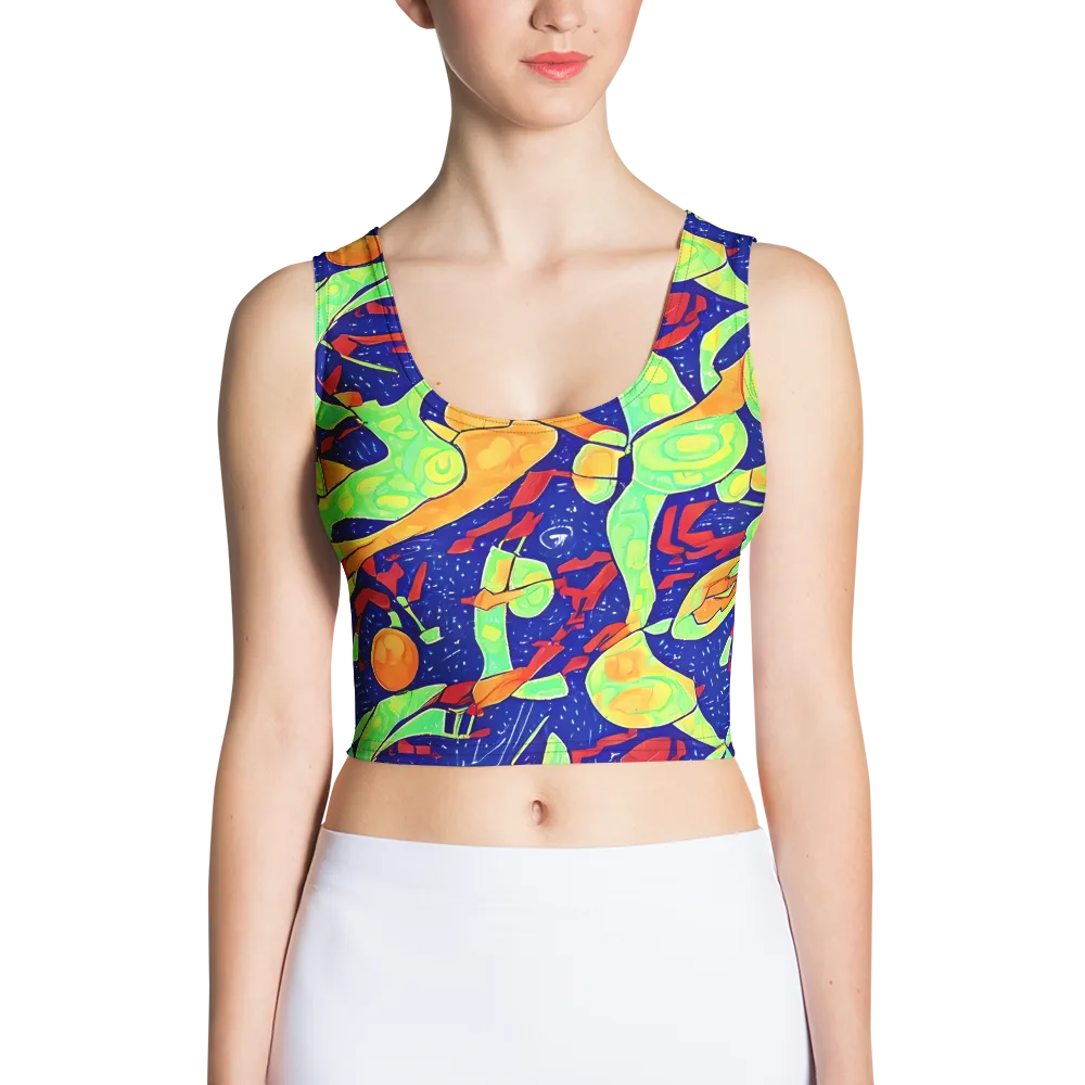 Prism Koi on Crop Top — Front