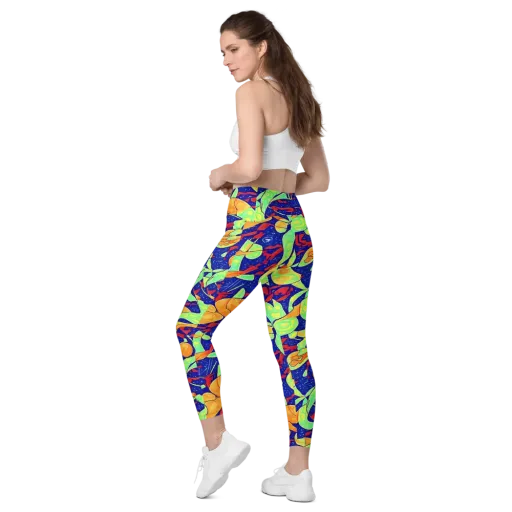 Prism Koi on a Leggings with Pockets