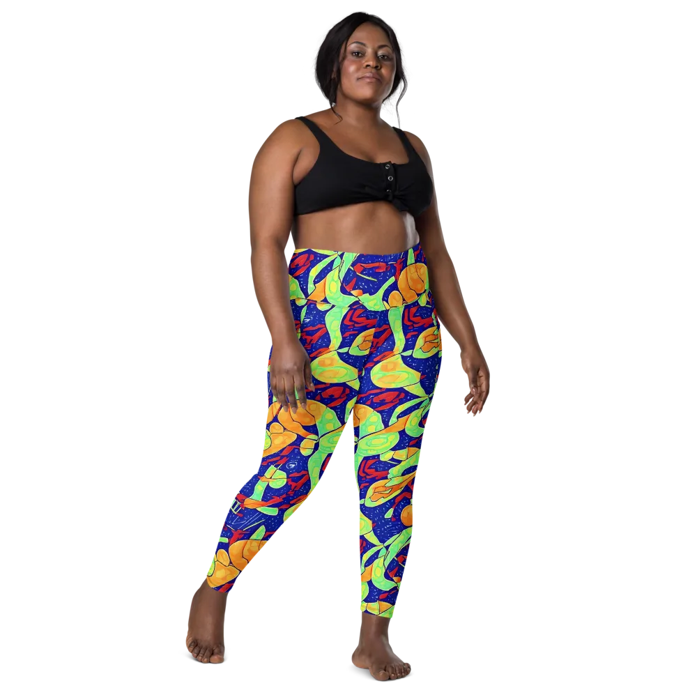 Prism Koi on Leggings with Pockets — Front