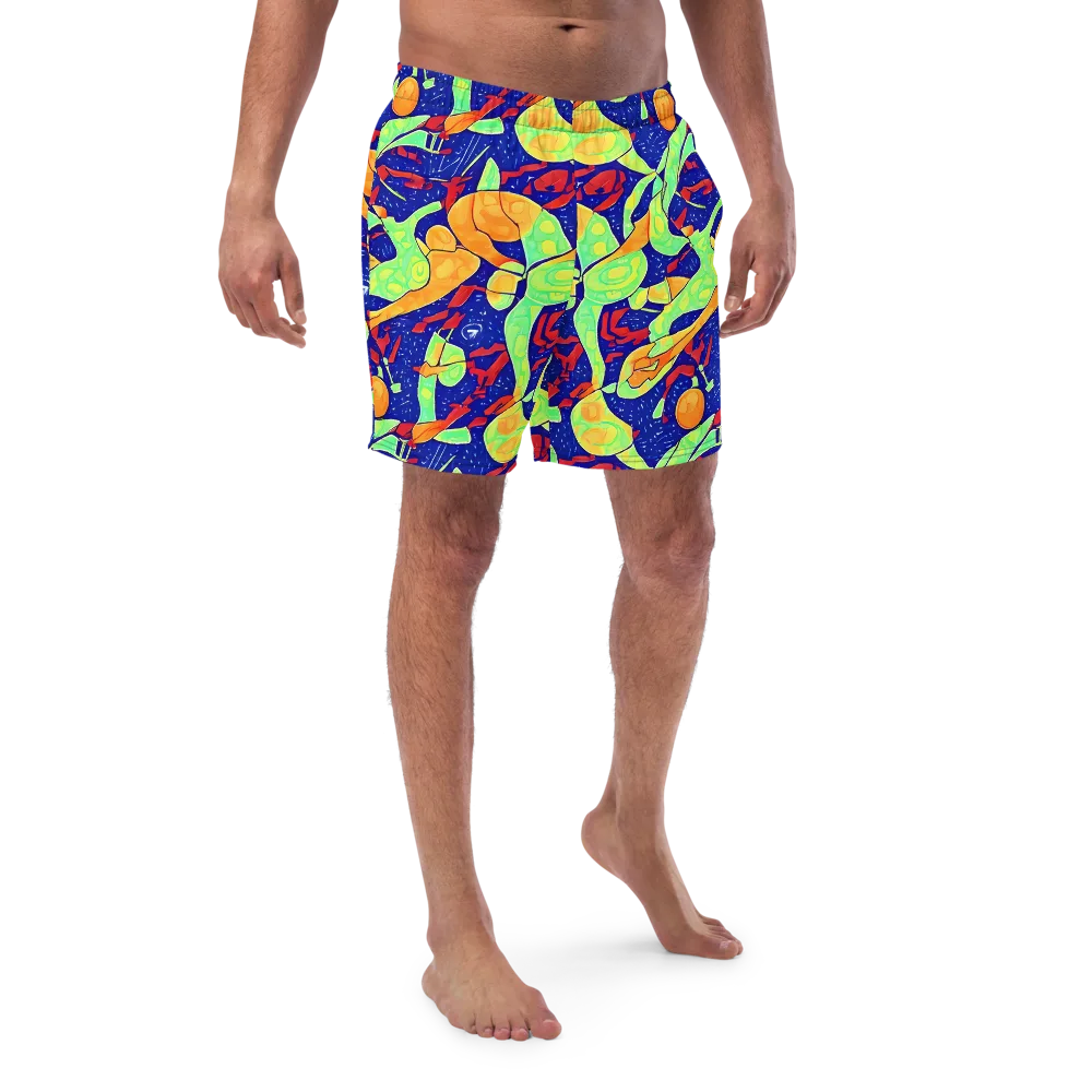 Prism Koi on Swim Trunks — Front