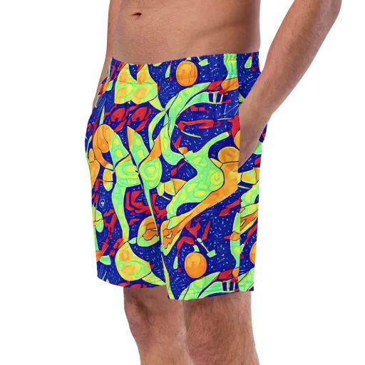 Prism Koi on a Swim Trunks