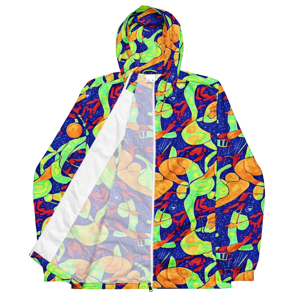 Prism Koi on Men's Windbreaker — Front