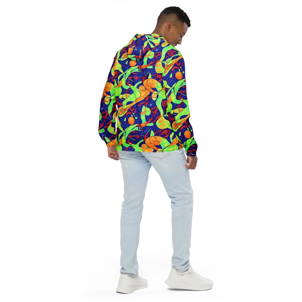 Prism Koi on Men's Windbreaker — Back