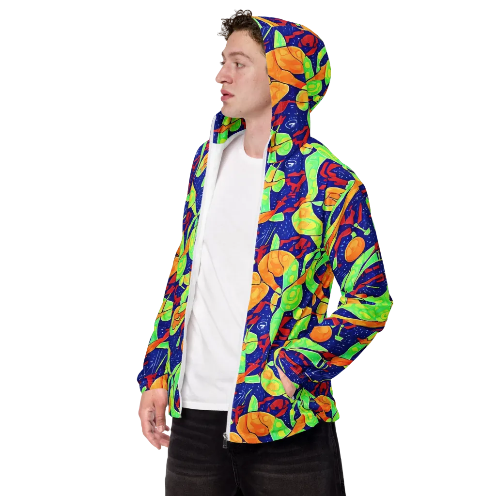 Prism Koi on Men's Windbreaker — Left Front