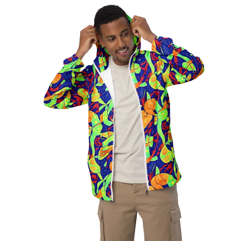 Prism Koi on Men's Windbreaker — Front