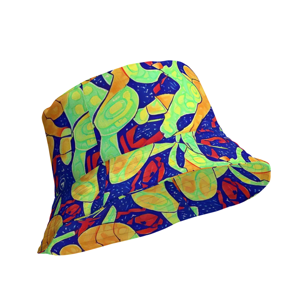 Prism Koi on Reversible Bucket Hat — Product details Outside