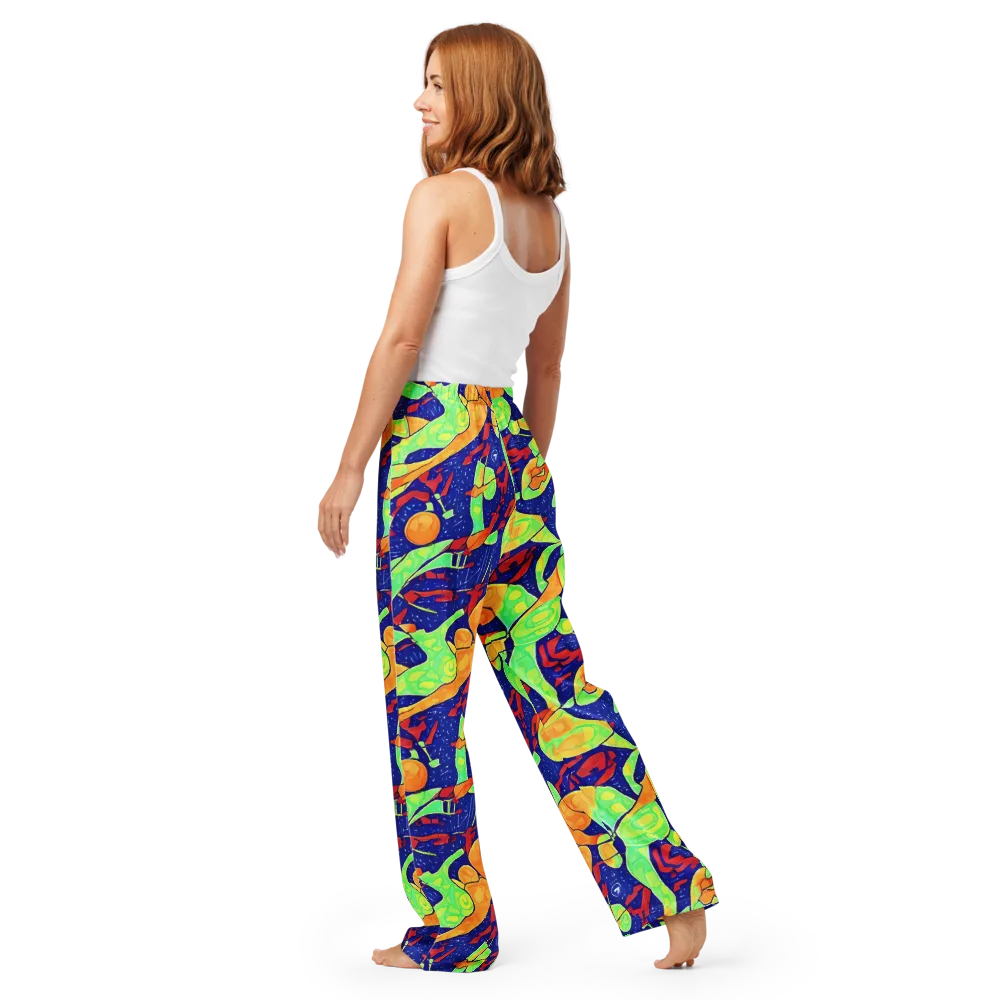 Prism Koi on Women's Pajama Pants — Back