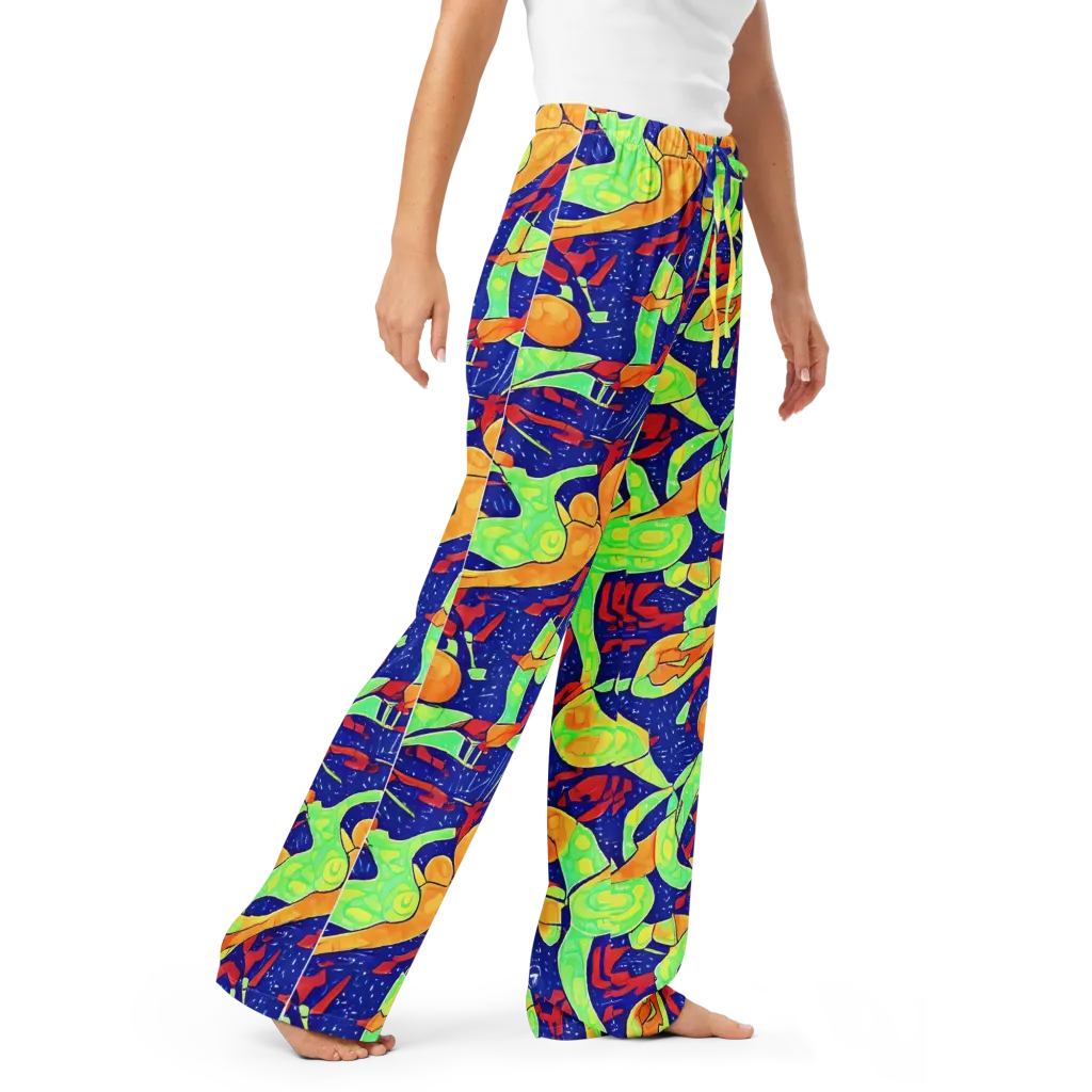 Prism Koi on Women's Pajama Pants — Right Front