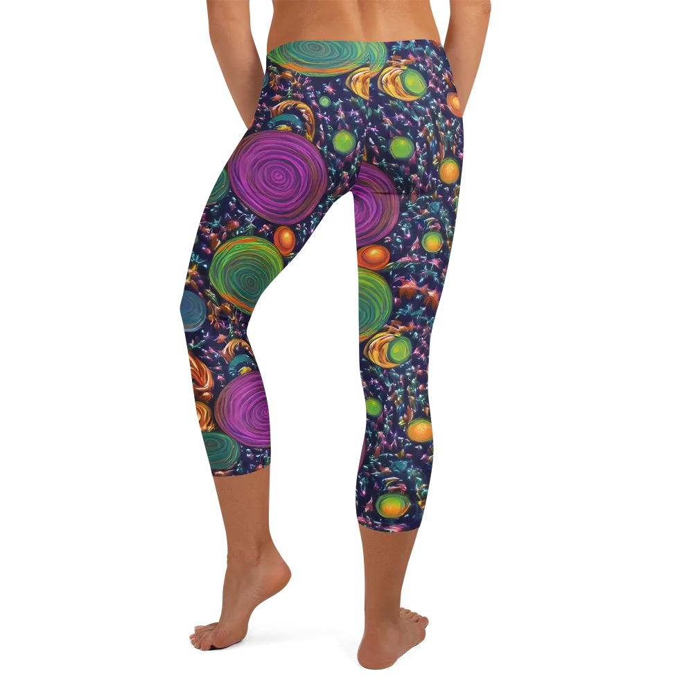 Solar Reverie on Capri Leggings — Back