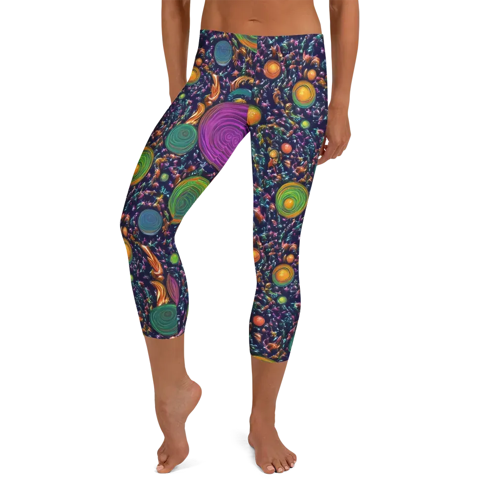 Solar Reverie on Capri Leggings — Front
