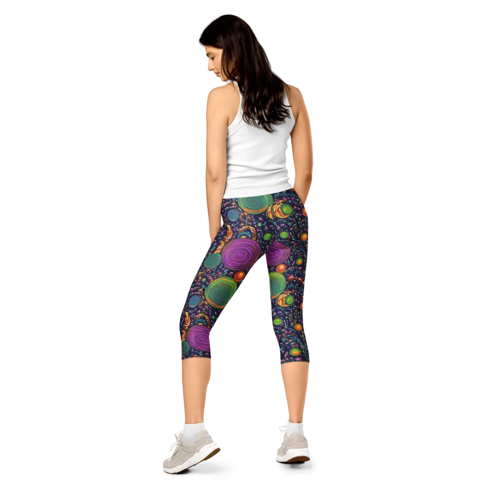Solar Reverie on Capri Leggings — Back