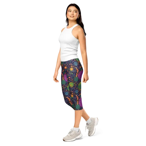Solar Reverie on a Capri Leggings