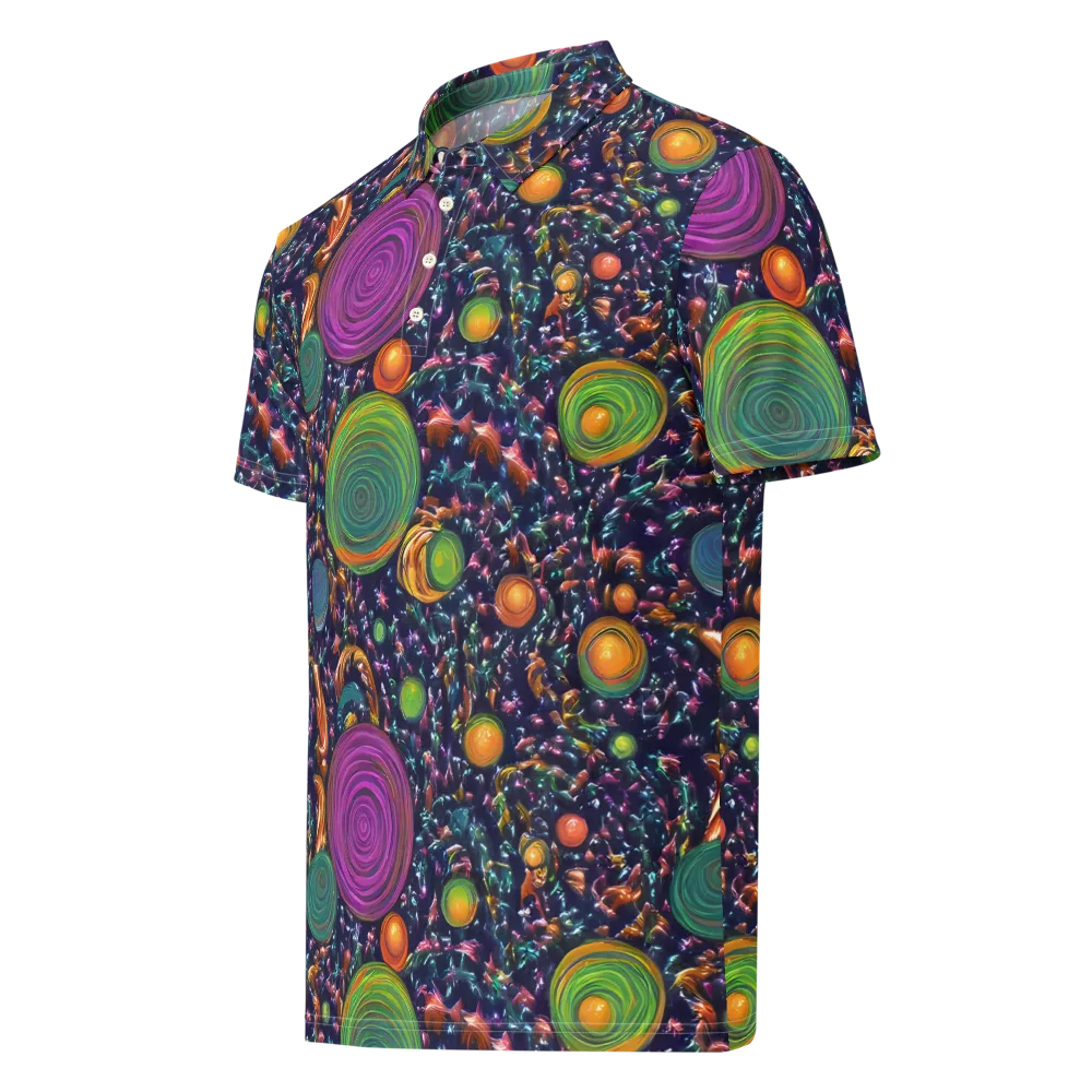 Solar Reverie on Men's Slim Fit Polo Shirt — Left Front