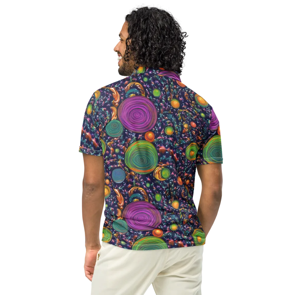 Solar Reverie on Men's Slim Fit Polo Shirt — Back