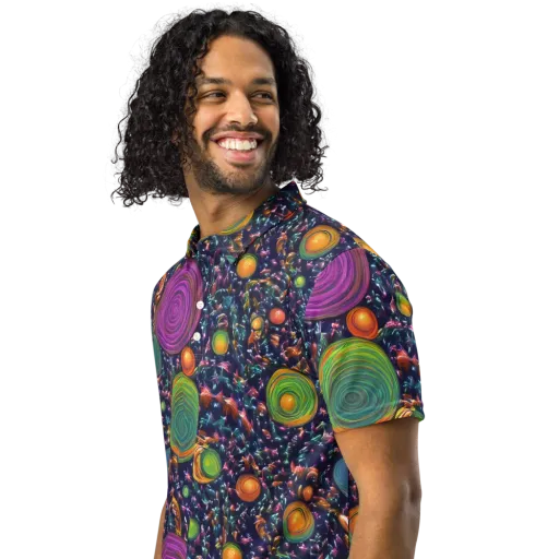 Solar Reverie on a Men's Slim Fit Polo Shirt