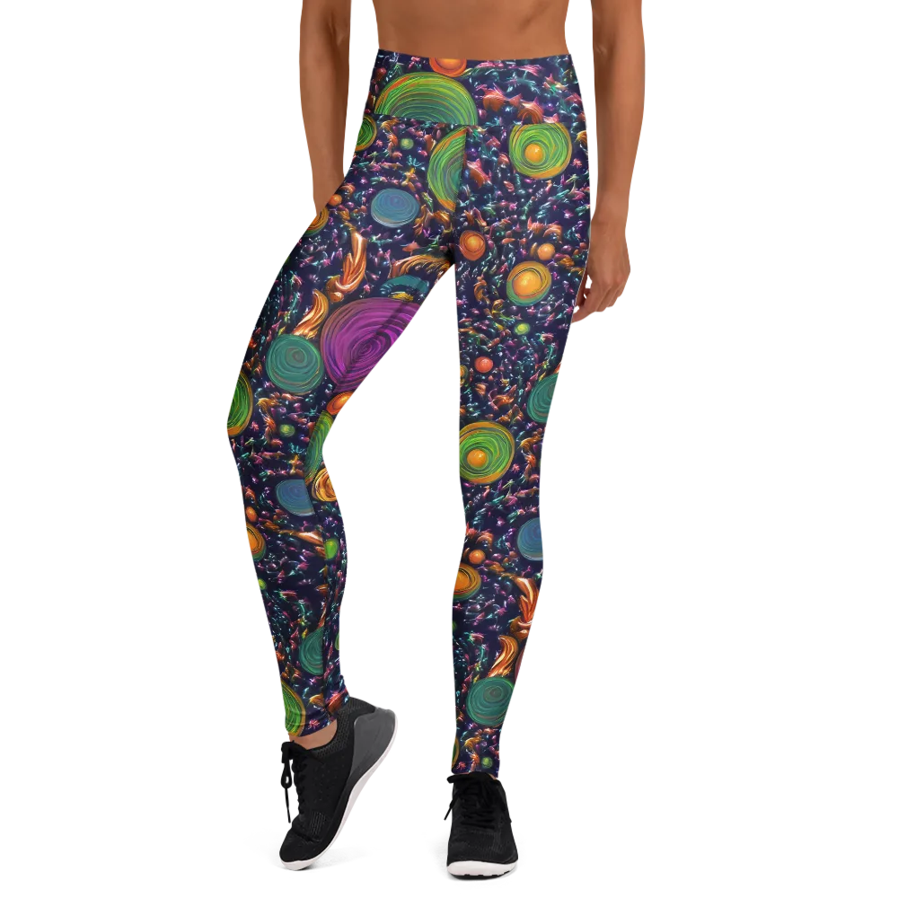 Solar Reverie on Yoga Leggings — Front