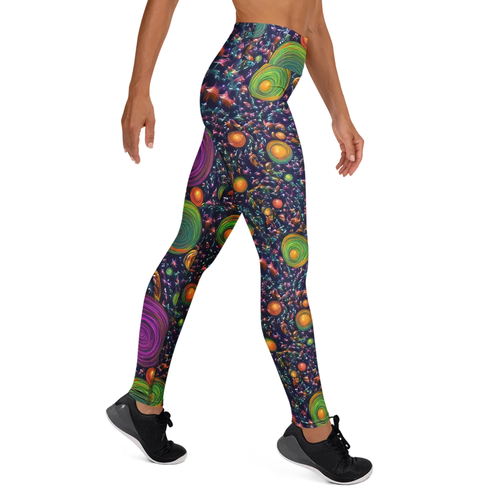Solar Reverie on Yoga Leggings — Right