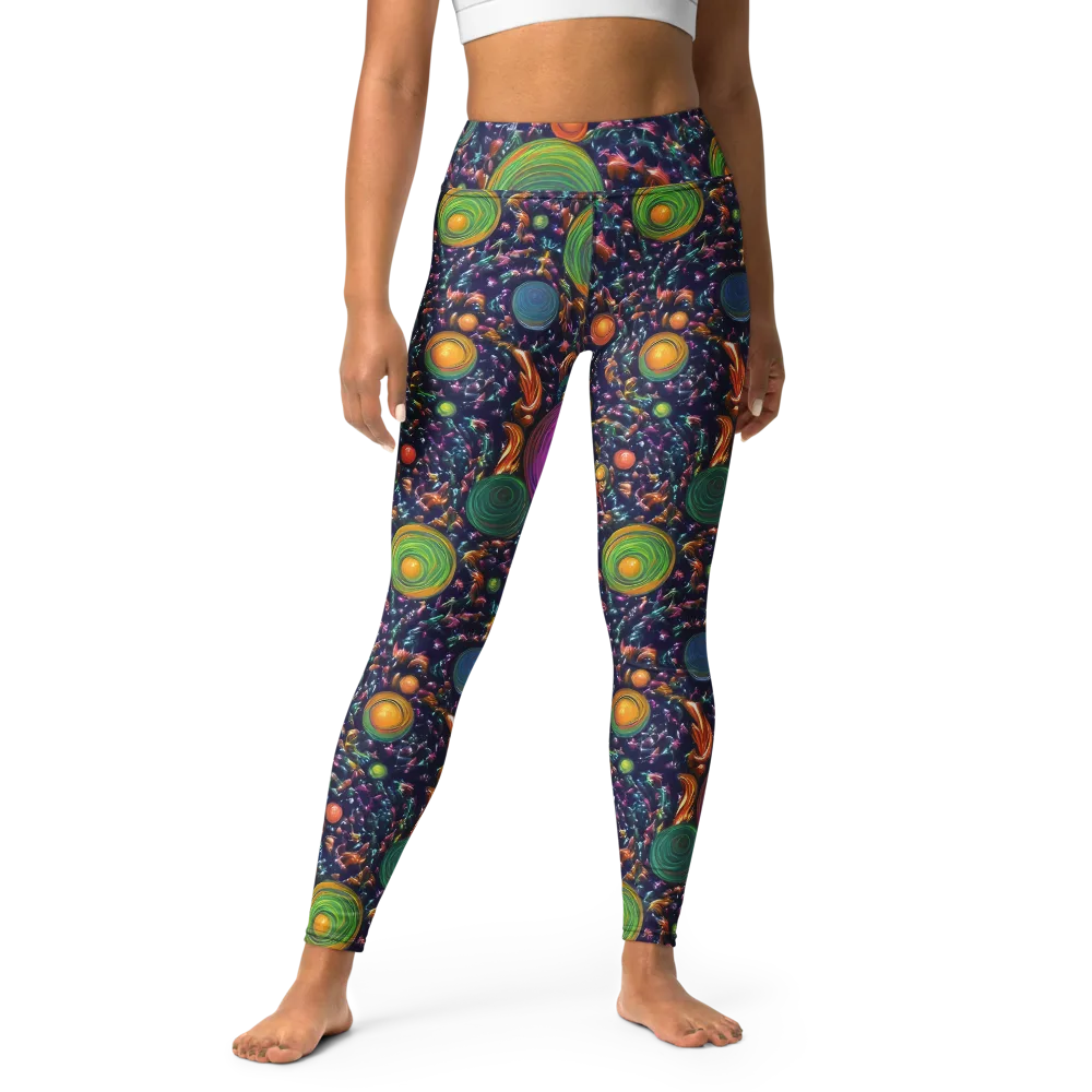 Solar Reverie on Yoga Leggings — Front