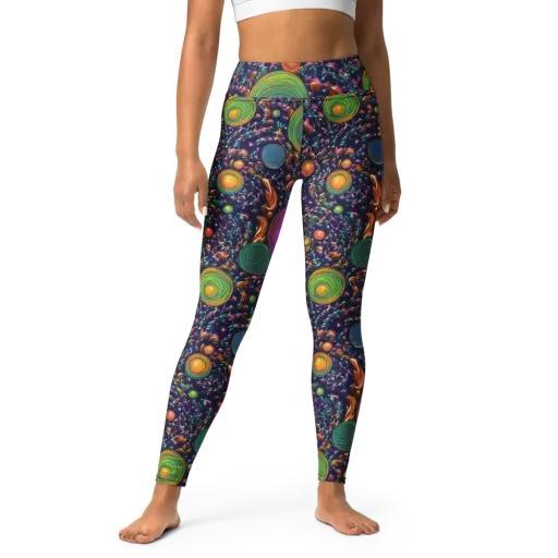 Solar Reverie on a Yoga Leggings