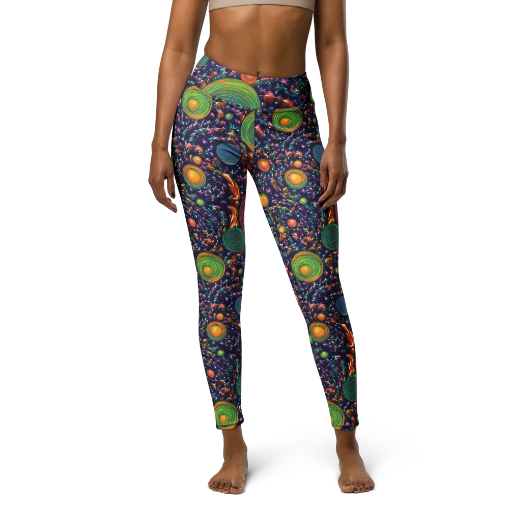 Solar Reverie on Yoga Leggings — Front