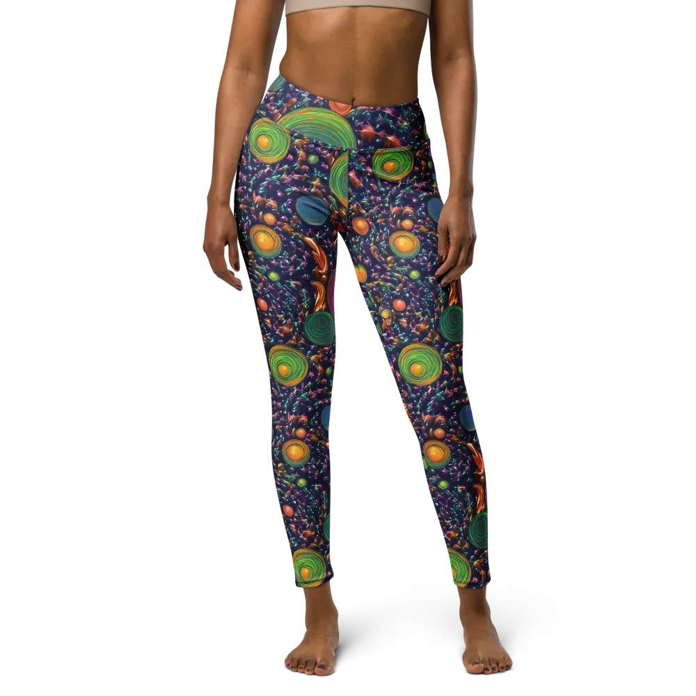 Solar Reverie on Yoga Leggings — Front