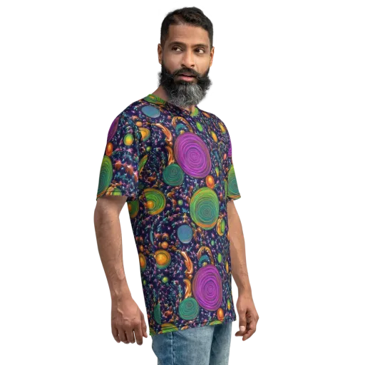Solar Reverie on a Men's Crew Neck T-Shirt