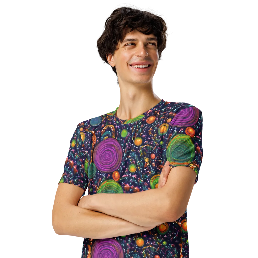 Solar Reverie on Men's Crew Neck T-Shirt — Left Front