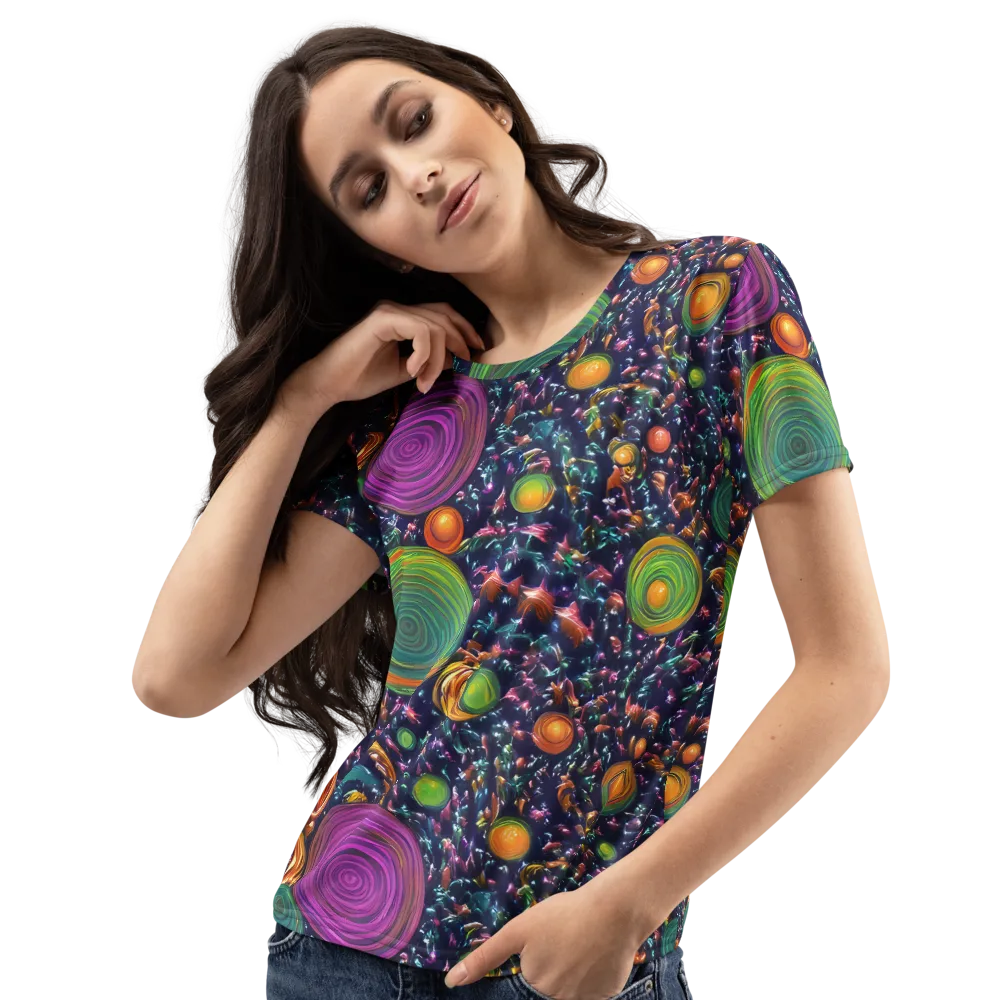Solar Reverie on Women's Crew Neck T-Shirt — Left Front