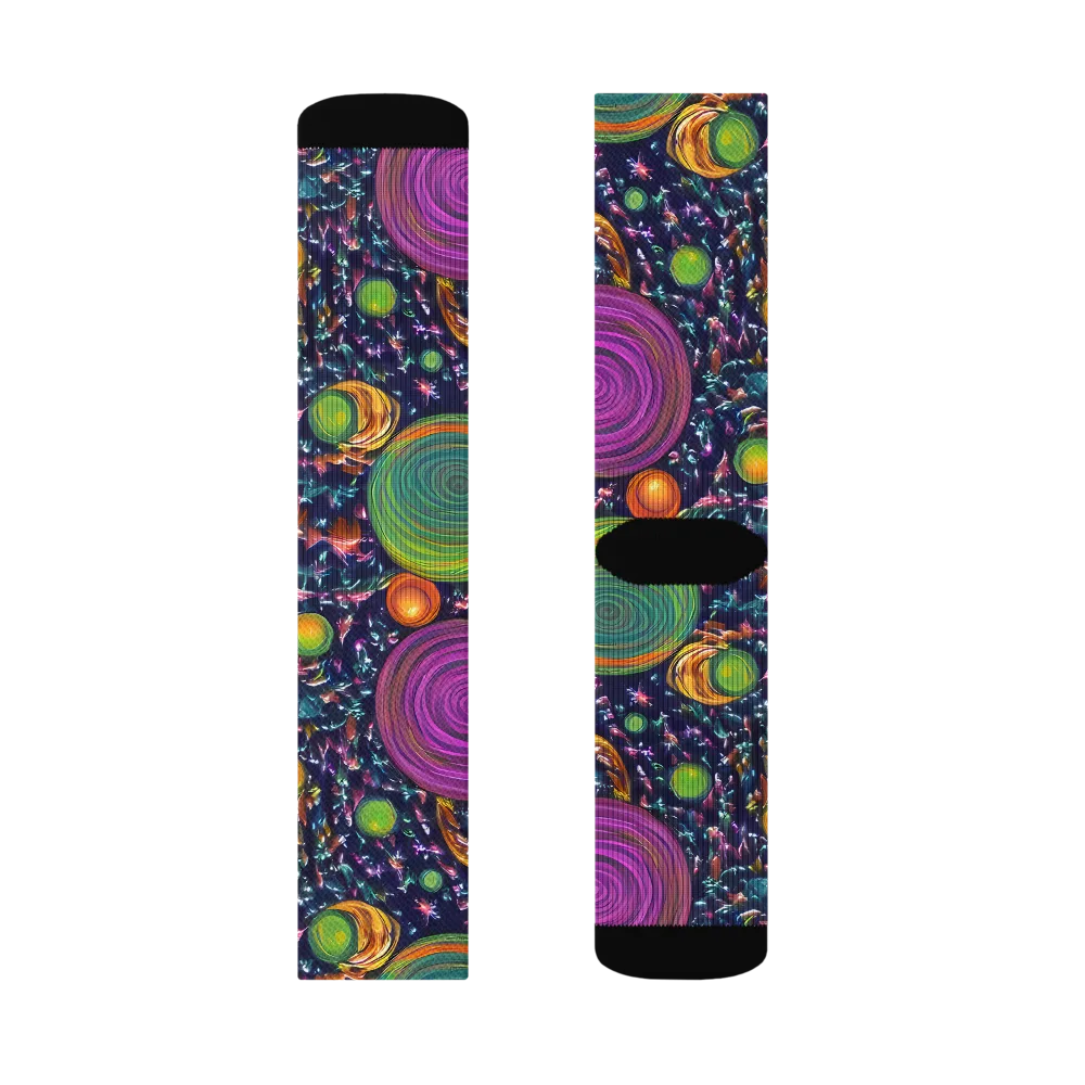 Solar Reverie on Socks — Left Sock