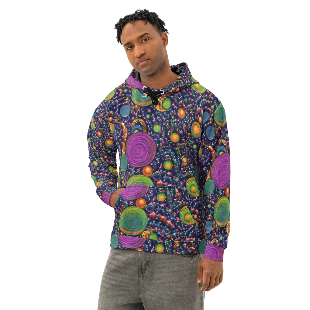 Solar Reverie on Cotton Hoodie — Left Front