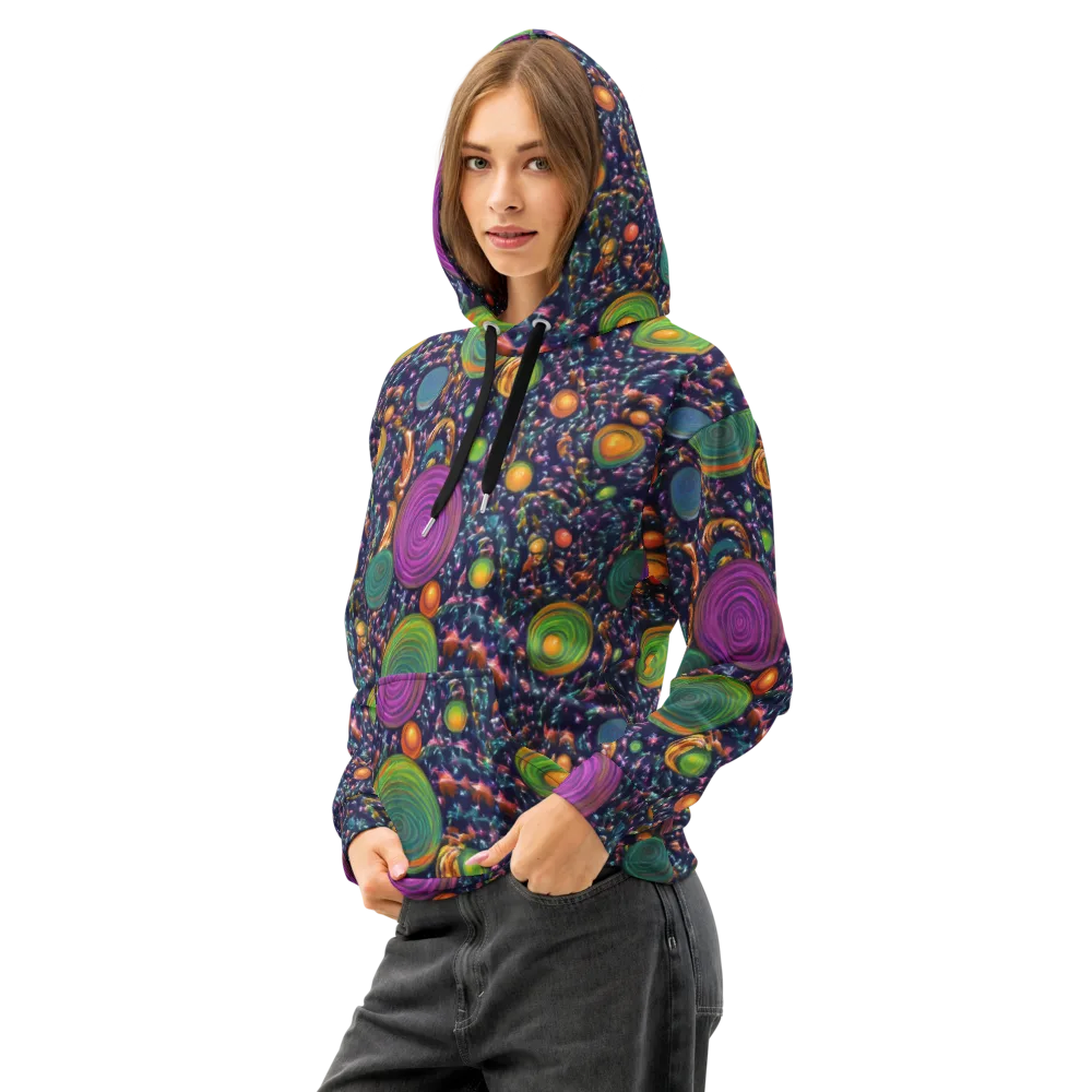 Solar Reverie on Cotton Hoodie — Left Front
