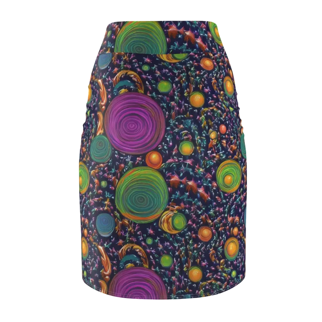 Solar Reverie on Pencil Skirt — Back