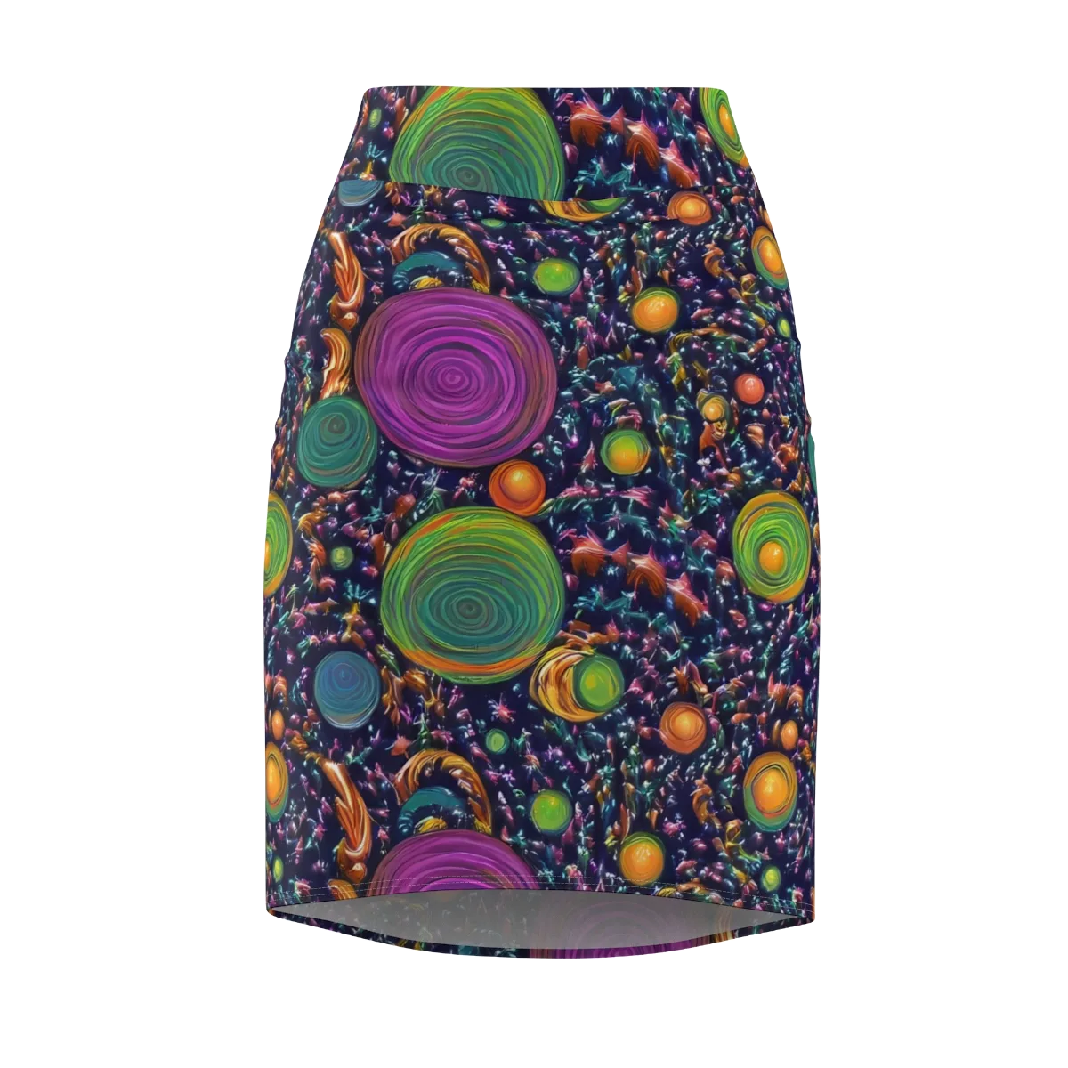 Solar Reverie on Pencil Skirt — Front