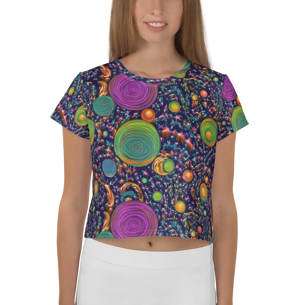 Solar Reverie on Crop Tee — Front