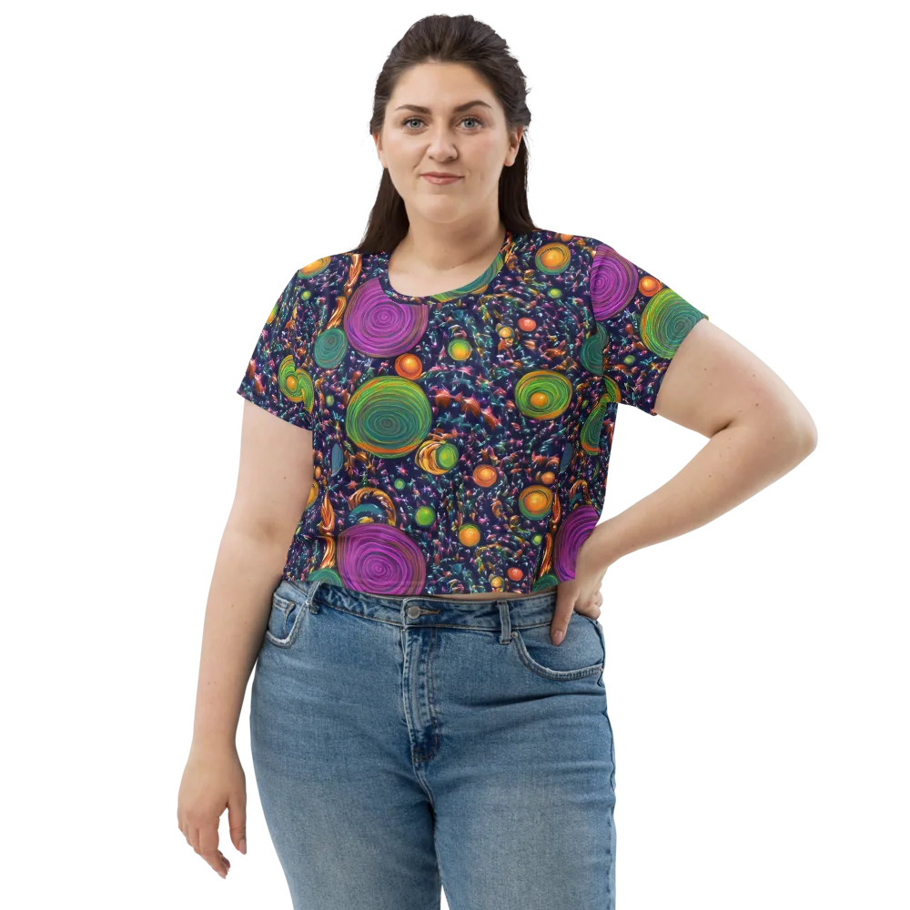 Solar Reverie on Crop Tee — Front
