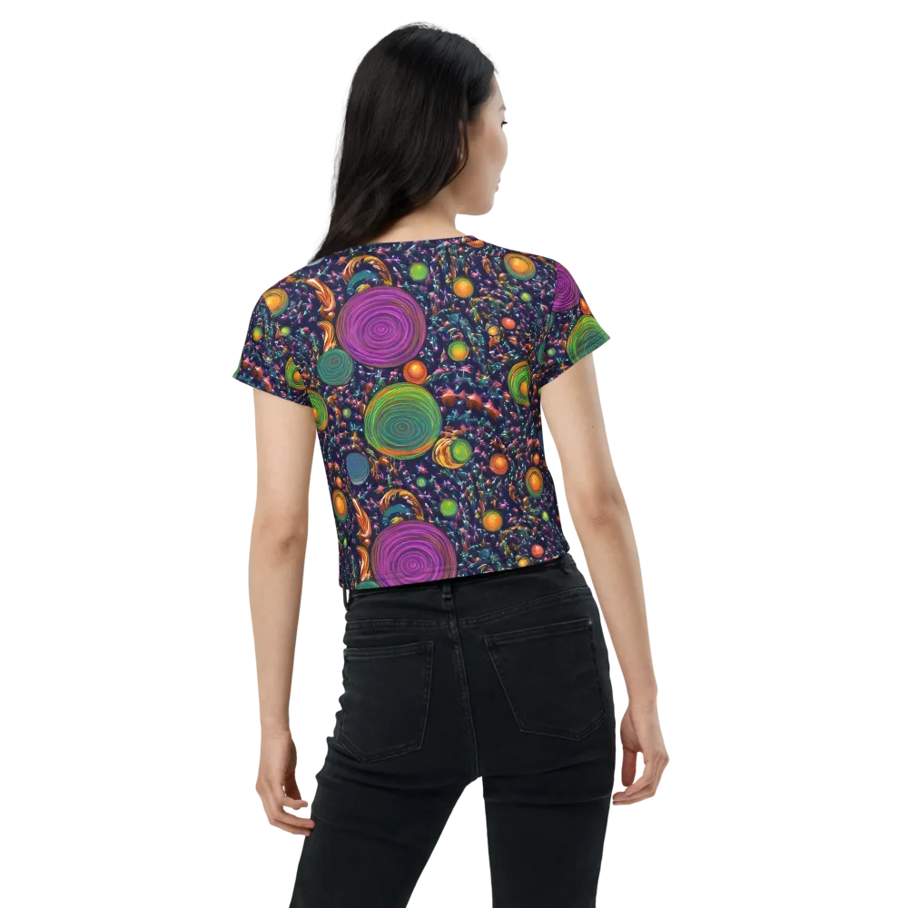 Solar Reverie on Crop Tee — Back