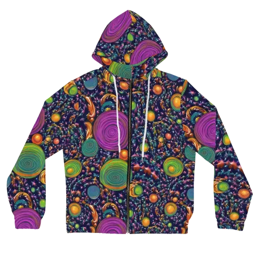 Solar Reverie on a Women's Full-Zip Hoodie