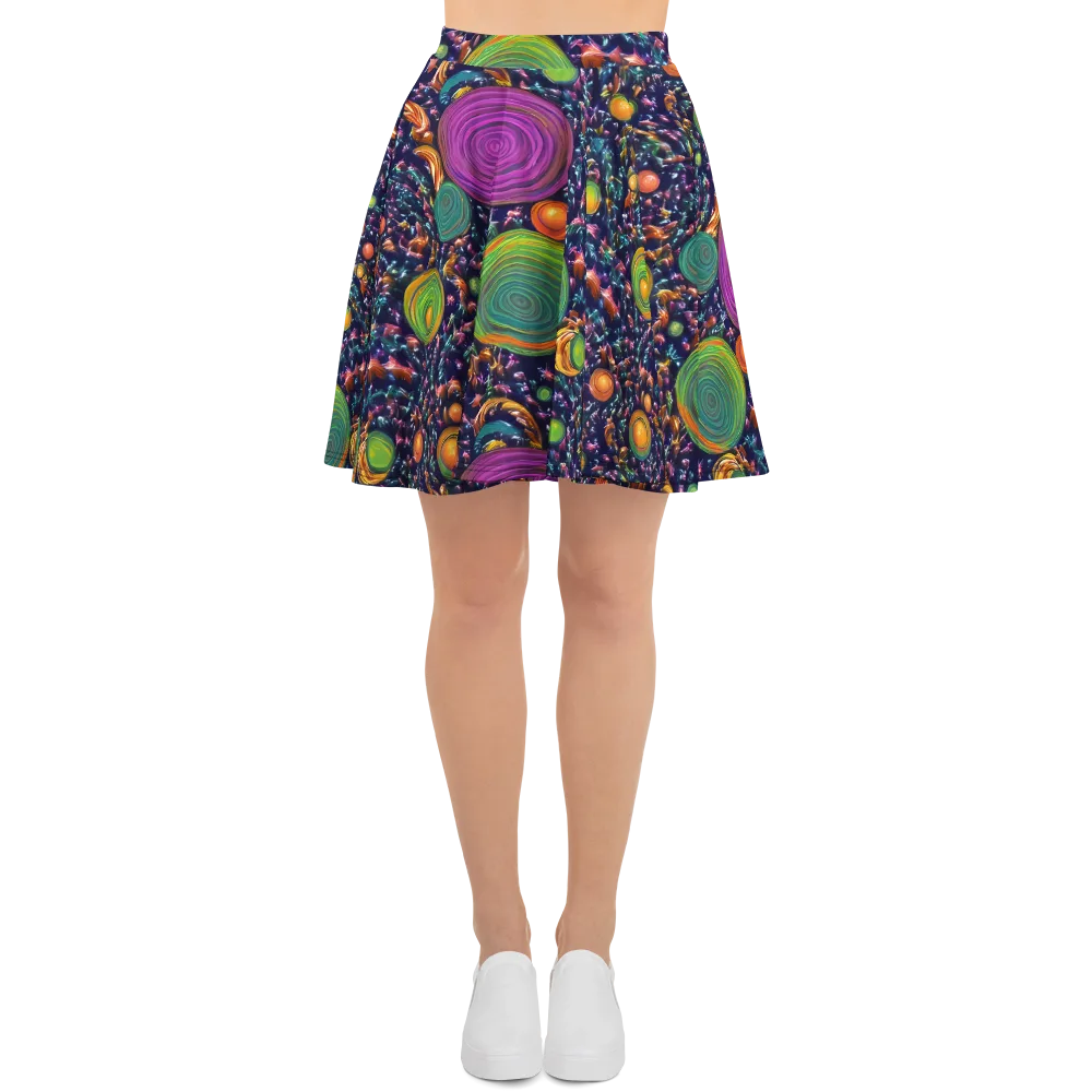 Solar Reverie on Skater Skirt — Front