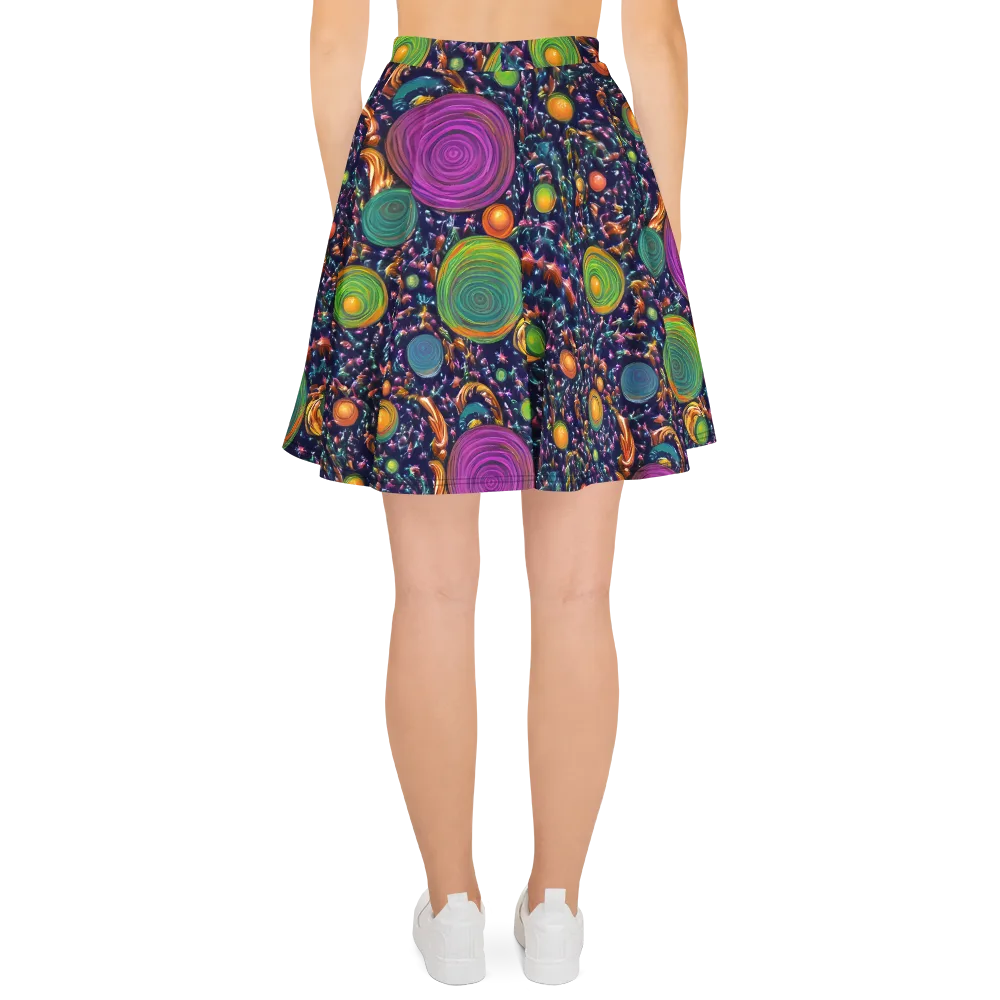 Solar Reverie on Skater Skirt — Back