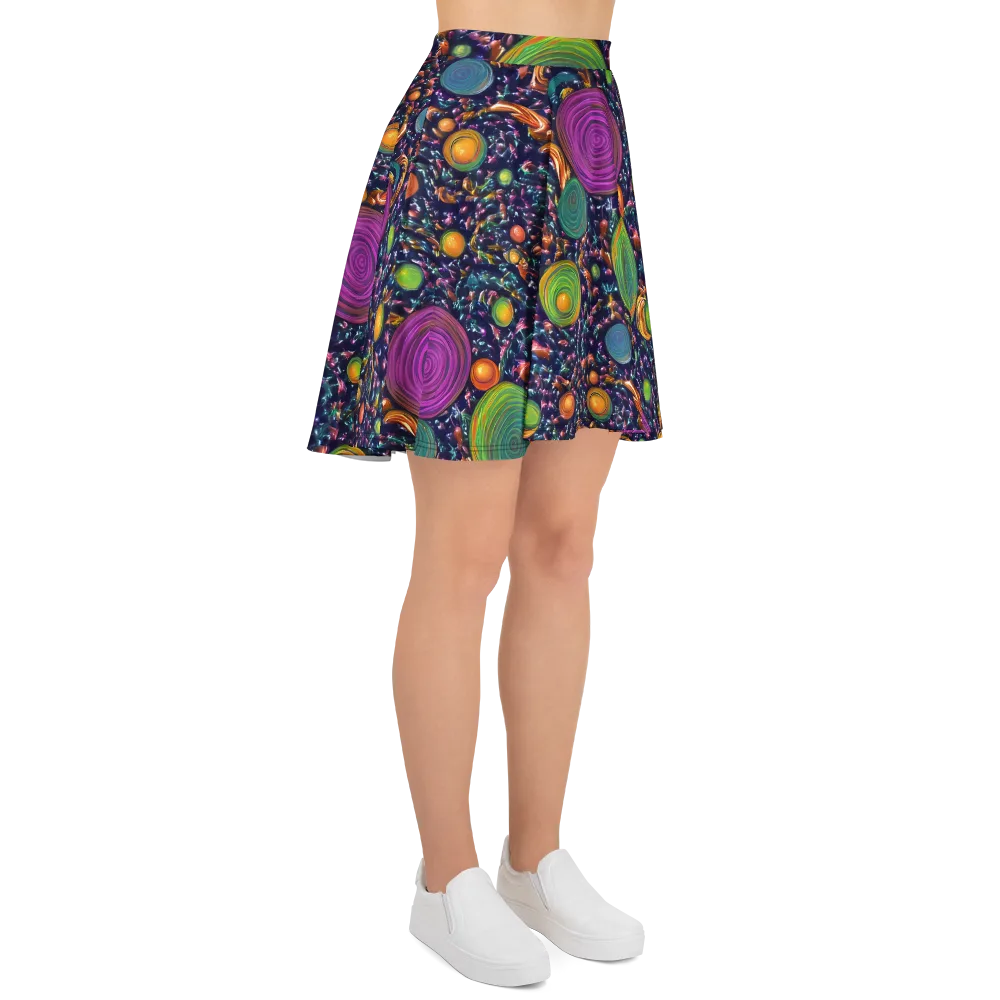 Solar Reverie on Skater Skirt — Right