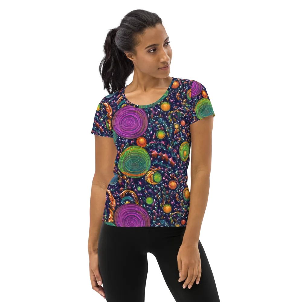 Solar Reverie on Women's Athletic T-Shirt — Front