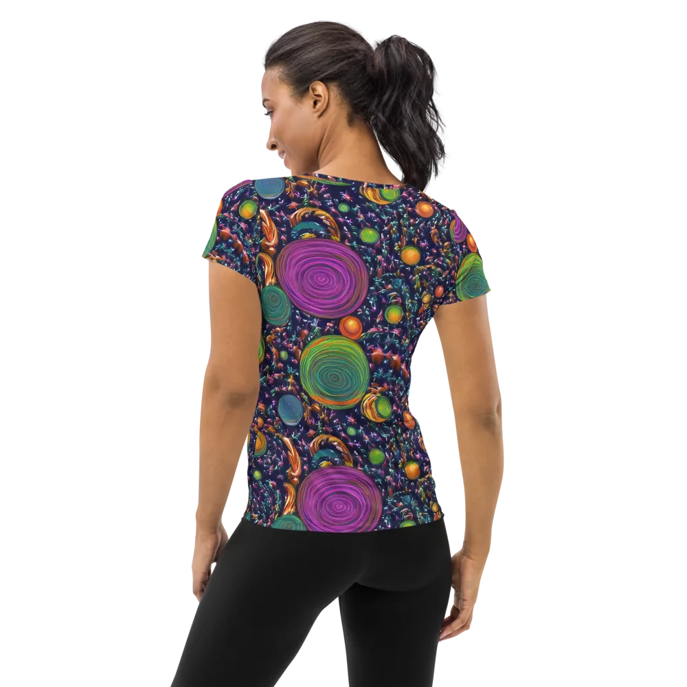 Solar Reverie on Women's Athletic T-Shirt — Back