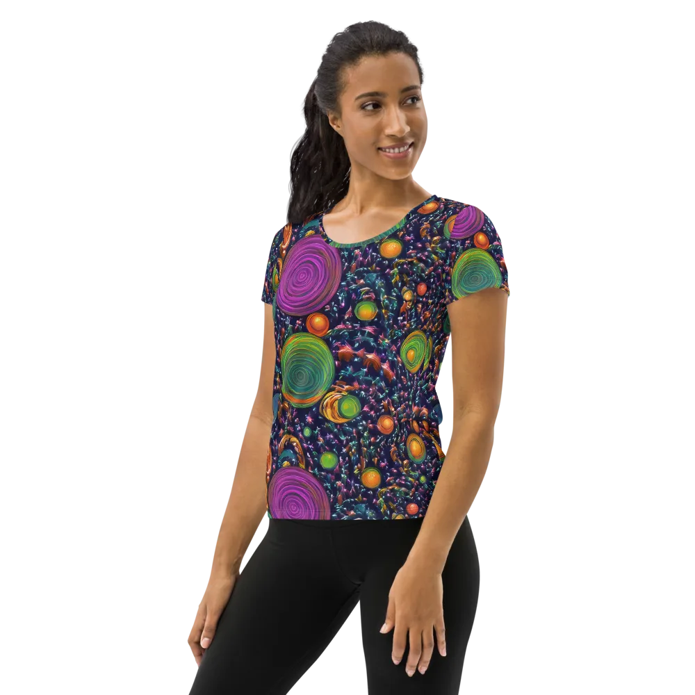 Solar Reverie on Women's Athletic T-Shirt — Left