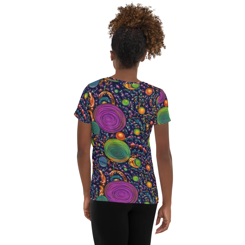 Solar Reverie on Women's Athletic T-Shirt — Back