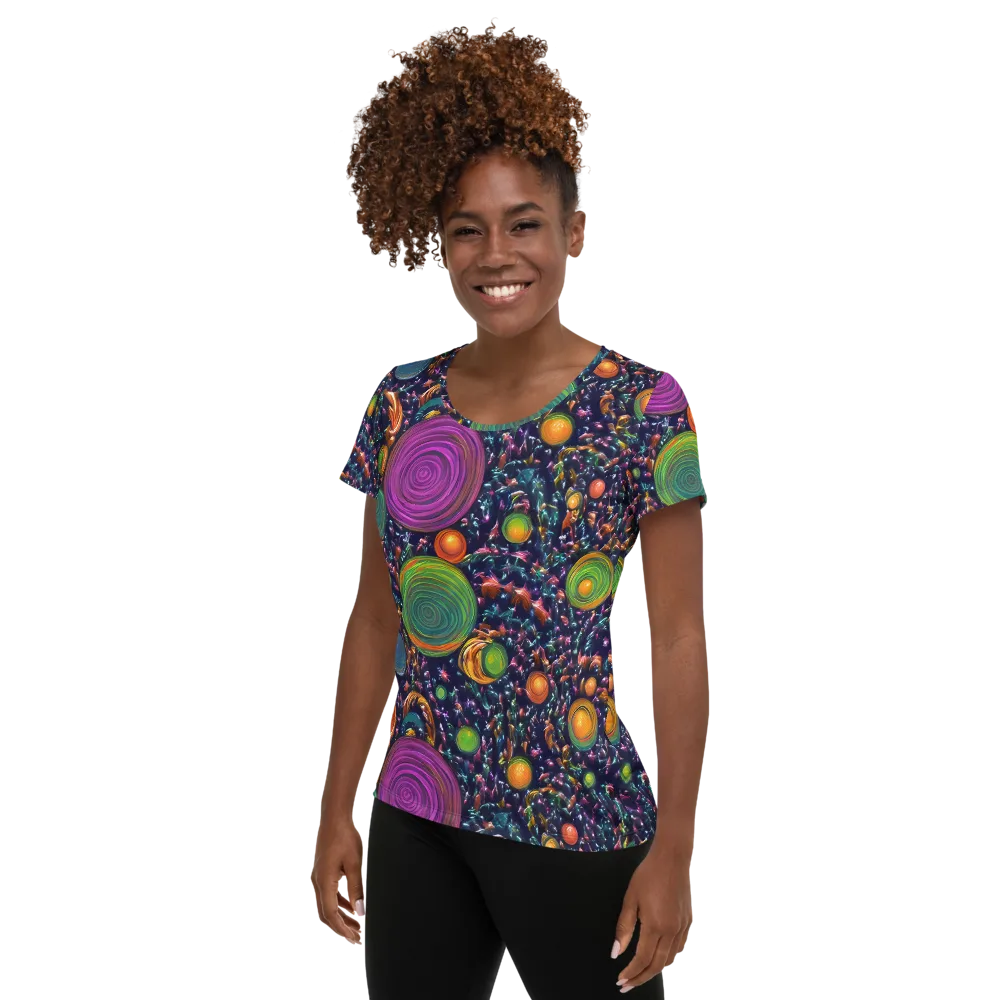Solar Reverie on Women's Athletic T-Shirt — Left